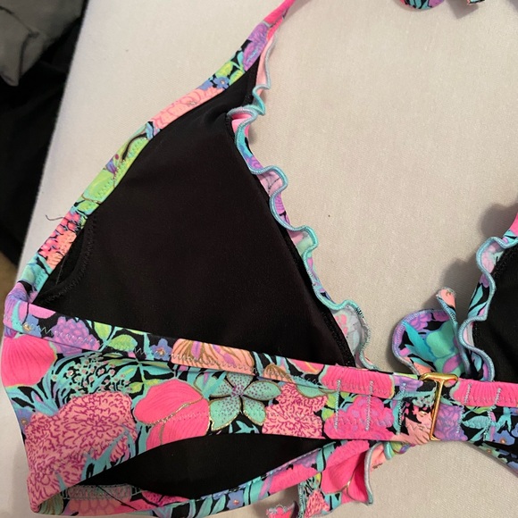 Multi-Colored Floral Underwire Bikini Top - Picture 6 of 9